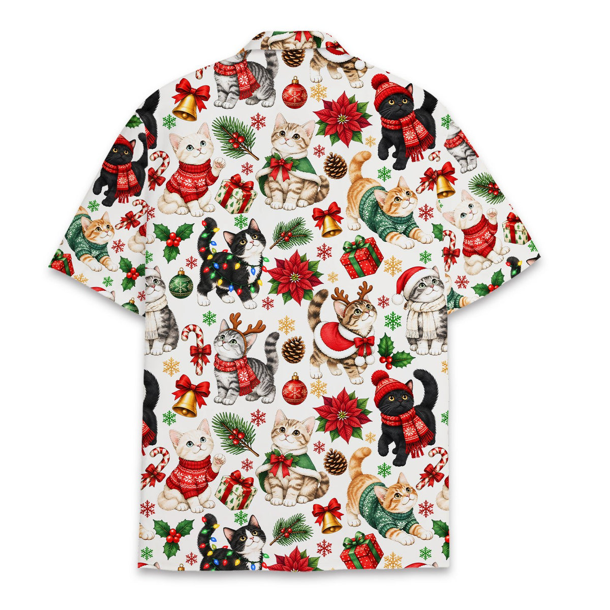 Back of the matching family hawaiian shirt
