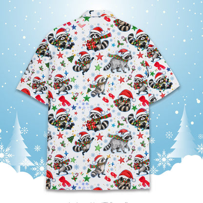 Final back view of the matching family hawaiian shirt.