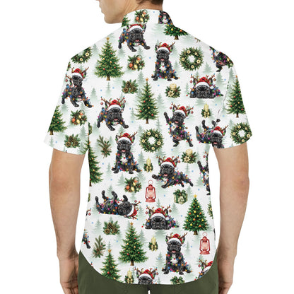 Back view of the christmas hawaiian shirt