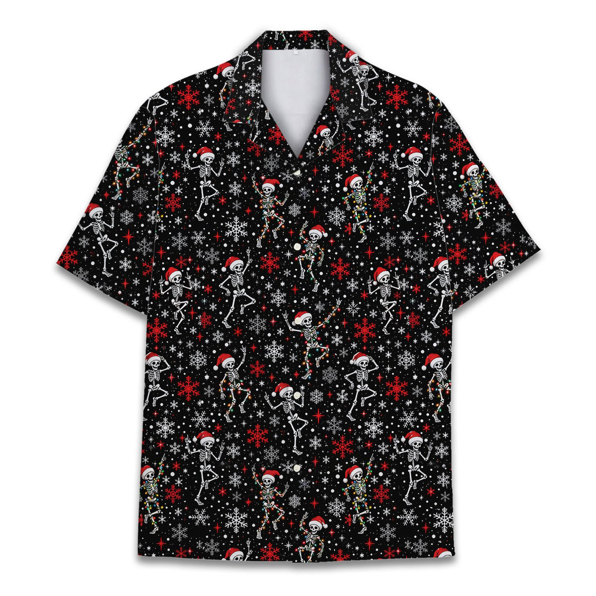Detailed front view of the matching family hawaiian shirts