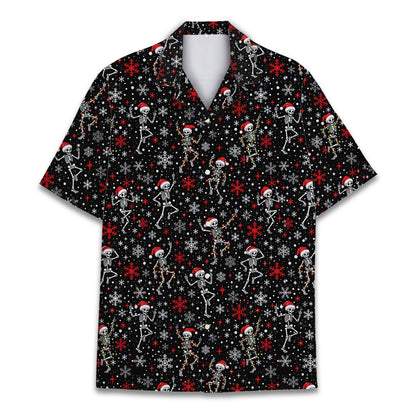 Detailed front view of the matching family hawaiian shirts
