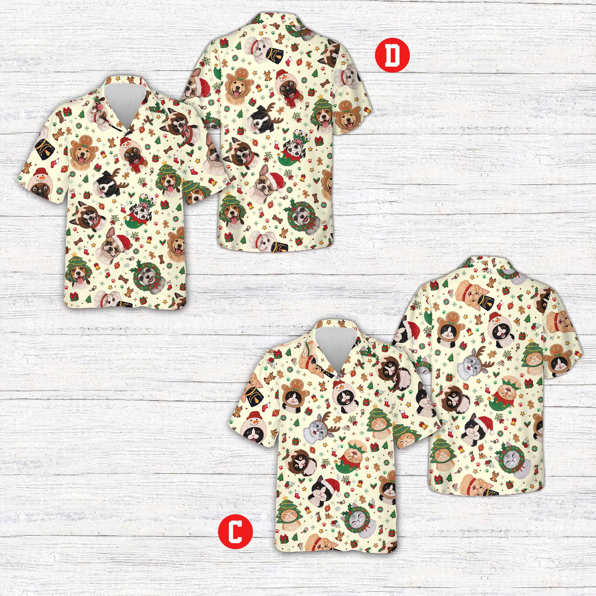 Multicolor variant front view of the matching family shirt