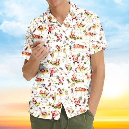 Additional front view of the matching family hawaiian shirt