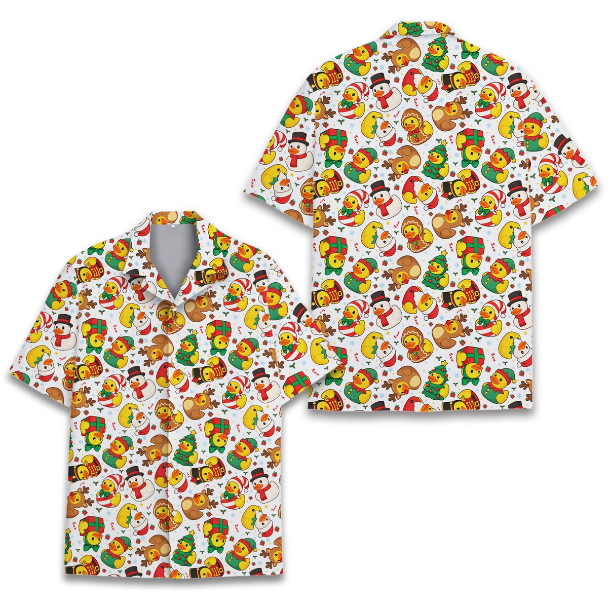 Additional front view of the family hawaiian shirt