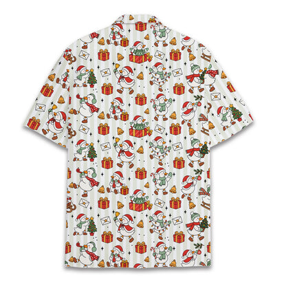 Second lifestyle view showcasing the matching family hawaiian shirts