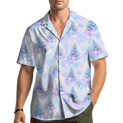 Second lifestyle view of the festive pastel hawaiian shirt in use