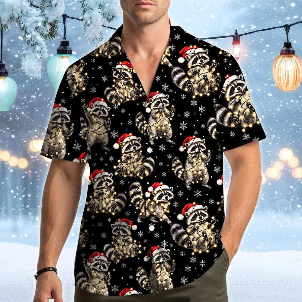 Christmas hawaiian shirt womens, angled view