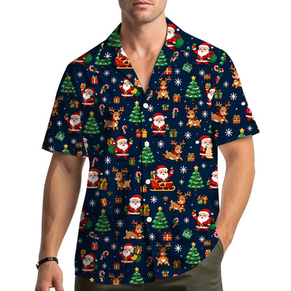 Second lifestyle view of the christmas hawaiian shirt