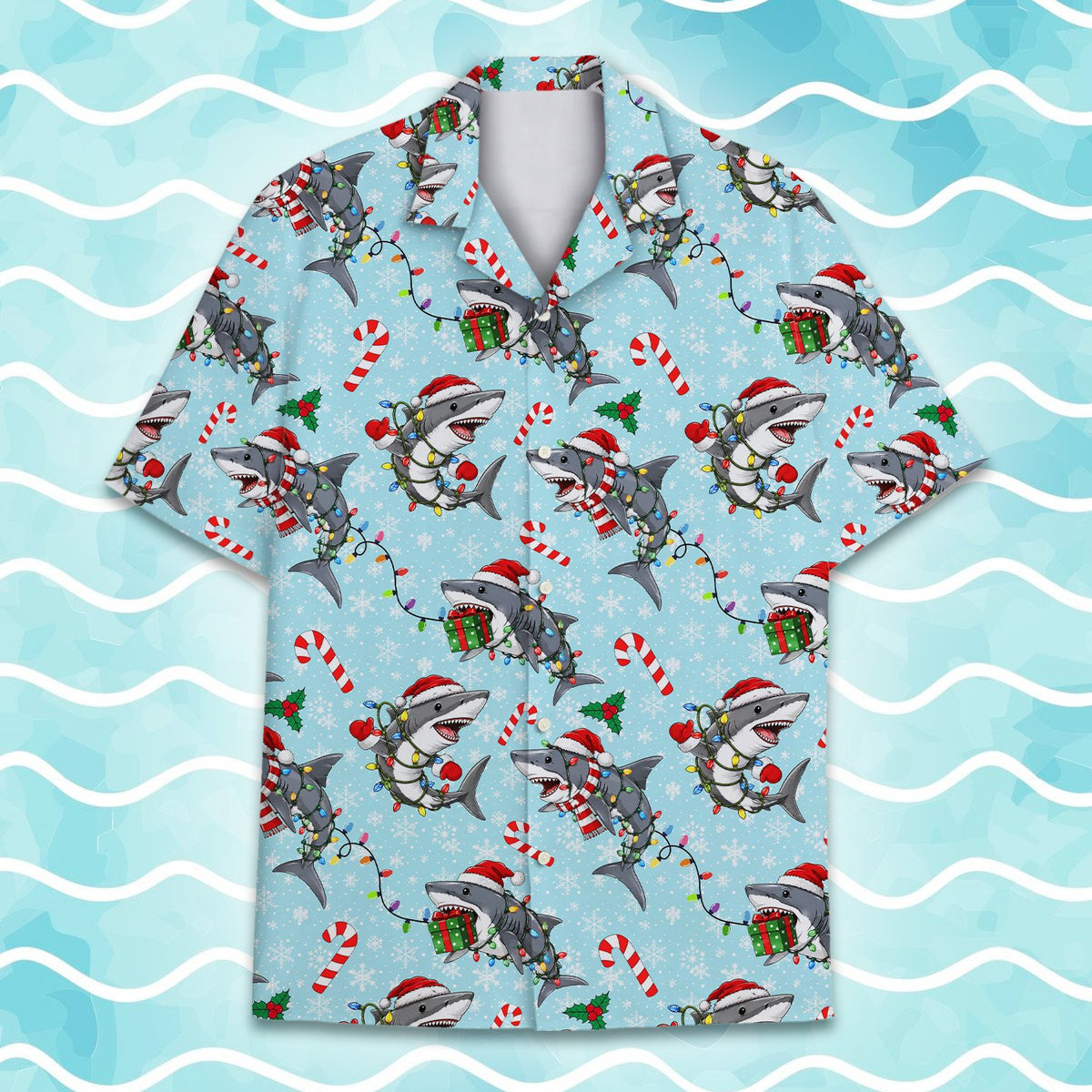 Second lifestyle image highlighting the matching family hawaiian shirts fit