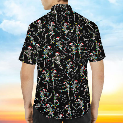 Detailed back view of the matching family hawaiian shirt