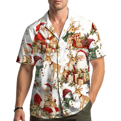 Second lifestyle view of the holiday hawaiian shirt