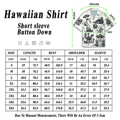 Alternative styled view of the Cinco de Mayo aliens hawaiian shirt