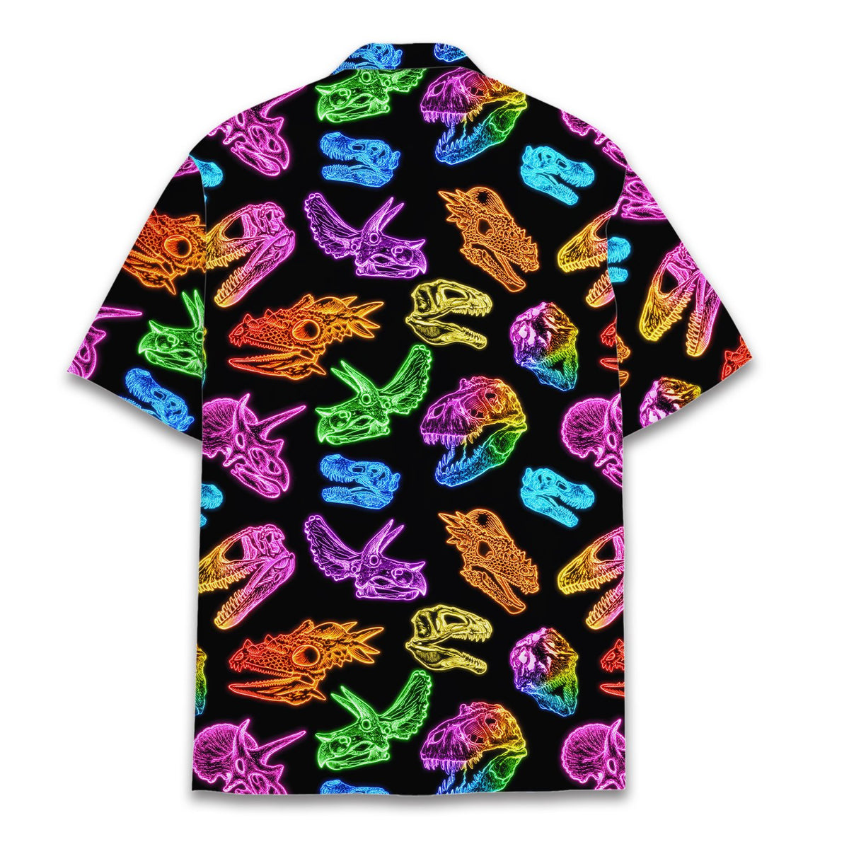 Lifestyle image of a family wearing the matching family hawaiian shirts