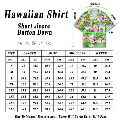 Additional view of the dinosaurs in tutus family hawaiian shirt