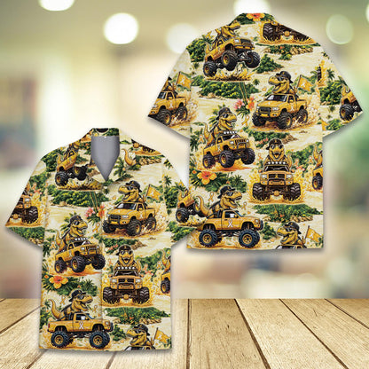 Another front view displaying the all-over repeating pattern on the polyester fabric