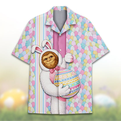 Close up front view of the sasquatch bunny shirt
