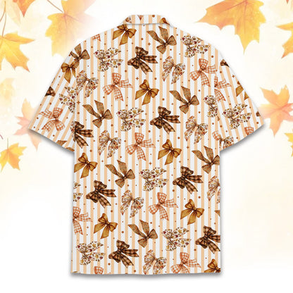 Another lifestyle image showcasing the matching family outfits during autumn
