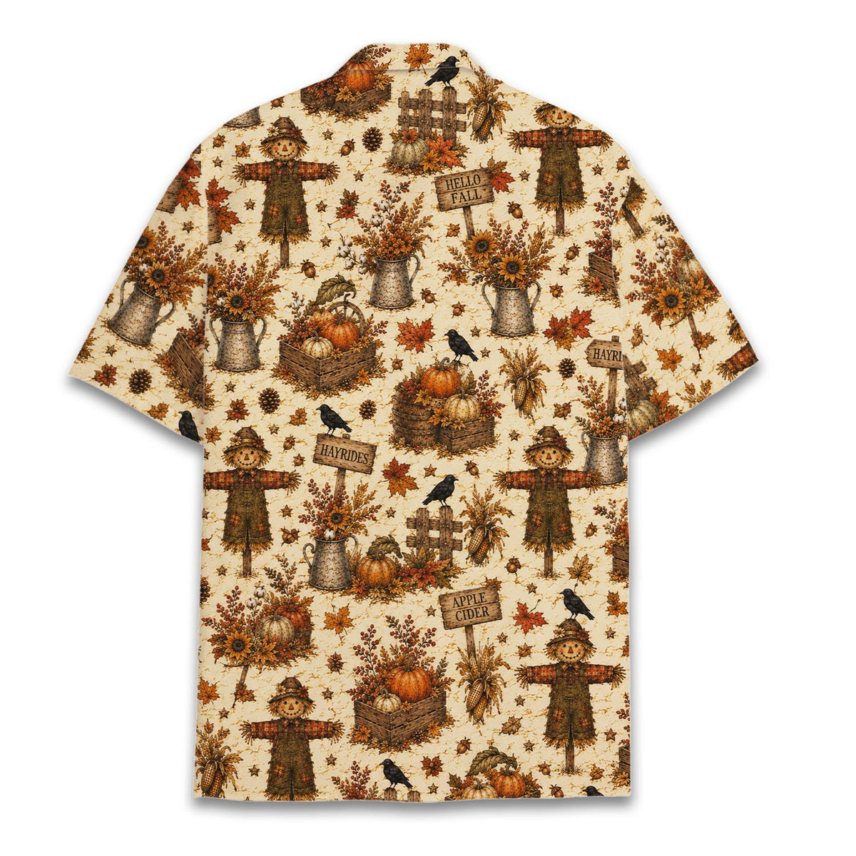 Matching family hawaiian shirts back view