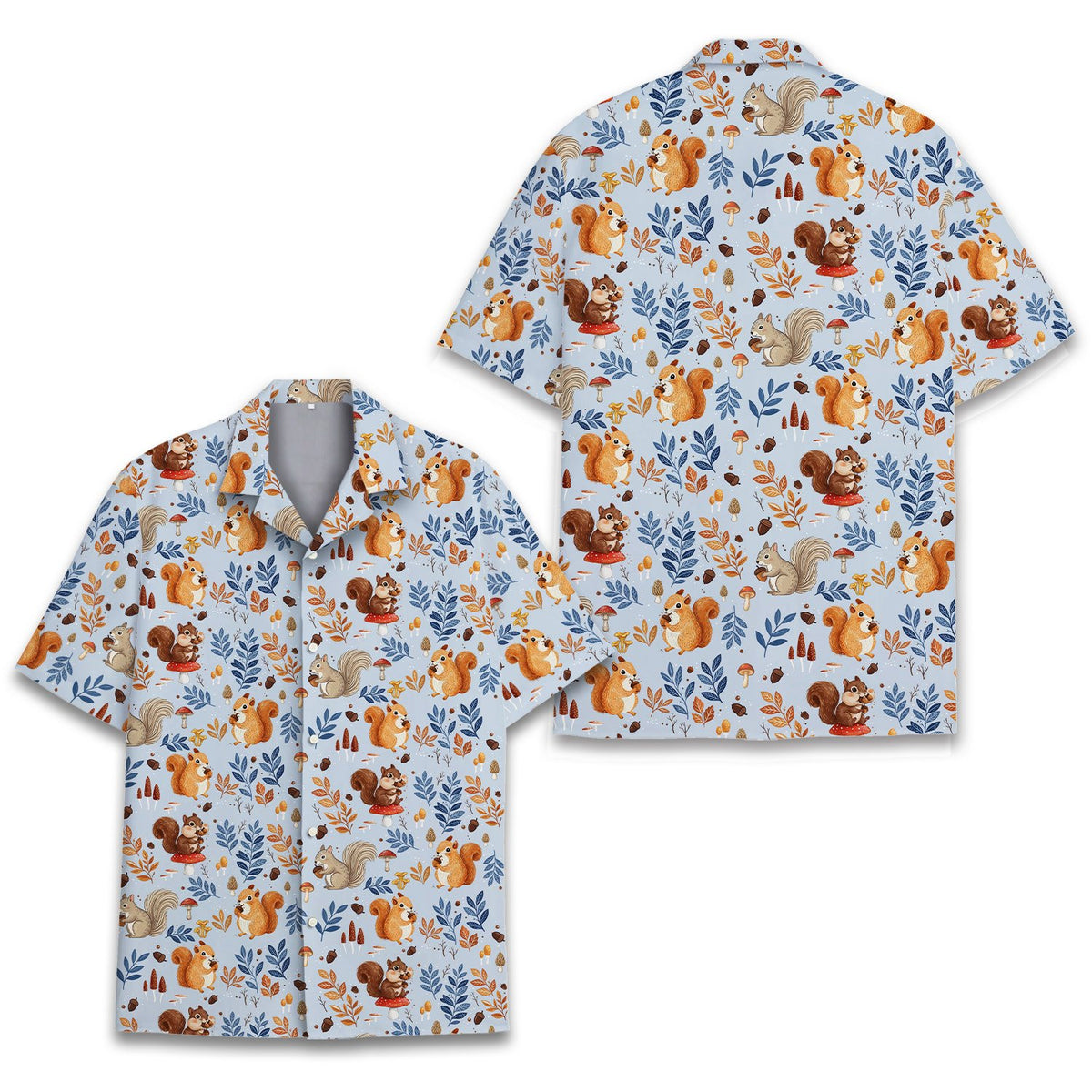 Second back view showing the all-over print design