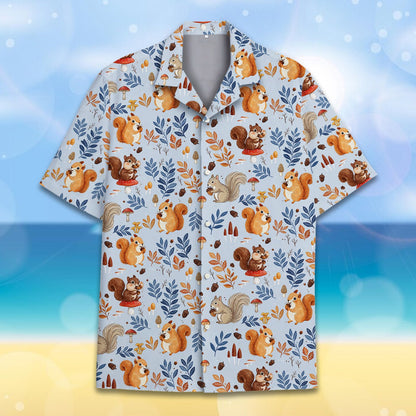 Another front view of the Thanksgiving hawaiian shirt