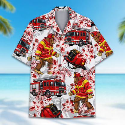 Close up view of the tropical pattern and fabric