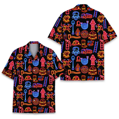 Matching family hawaiian shirts front view alternate