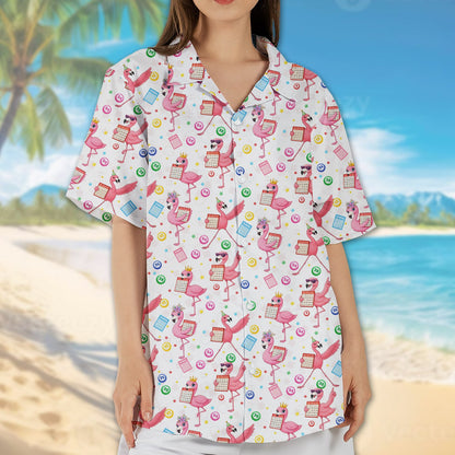 Second lifestyle view featuring the matching family hawaiian shirt design