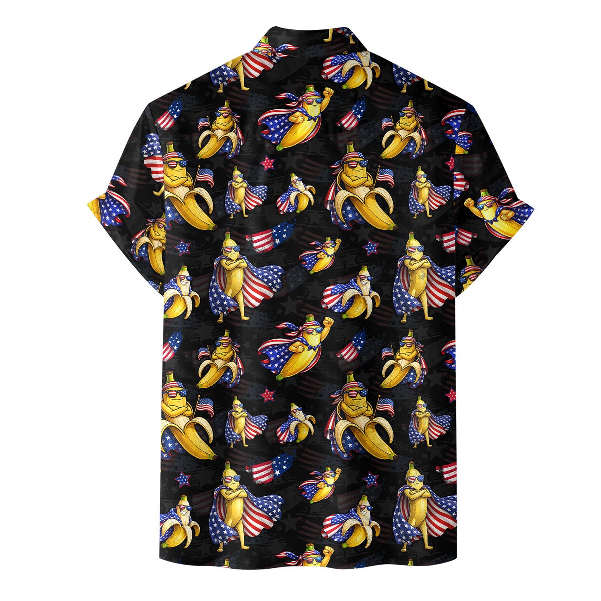 Another front view of matching family hawaiian shirt design