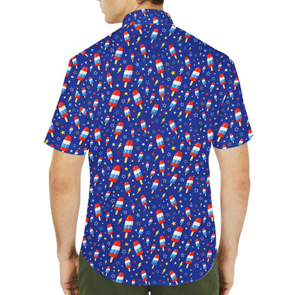 Second lifestyle view of the matching family hawaiian shirt