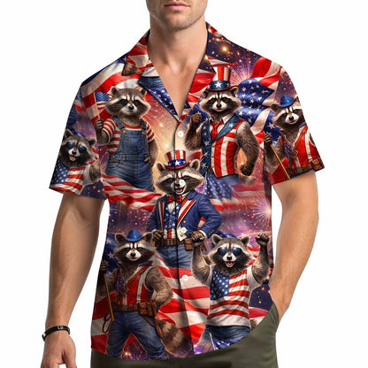 Additional lifestyle view of the matching family hawaiian shirts