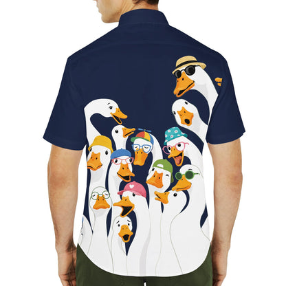 Second lifestyle image showing the matching family hawaiian shirt in a natural setting