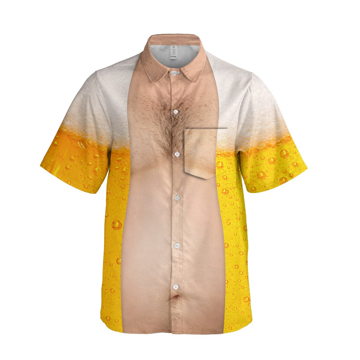 Back view of the matching family hawaiian shirt