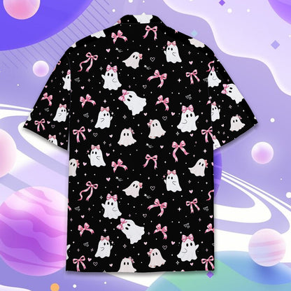 Secondary back view of the matching family hawaiian shirt