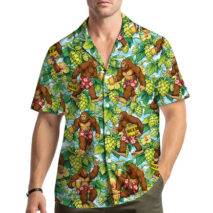 Detail front view showing the gorillas in red swim trunks