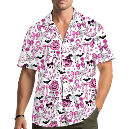 Another lifestyle shot of the family Hawaiian shirt being worn casually