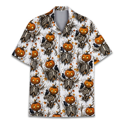 Detailed front view of the matching family hawaiian shirts
