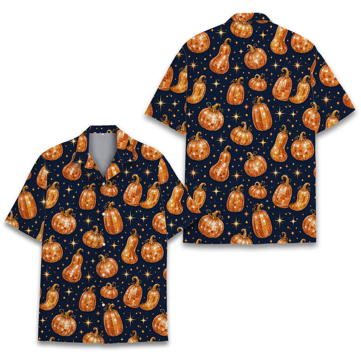 Additional front view of the matching family hawaiian shirts