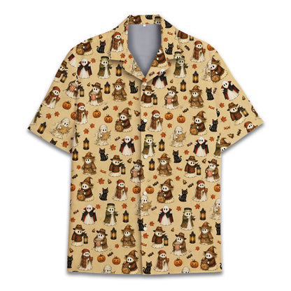 Second lifestyle view featuring the matching family hawaiian shirt in a casual setting
