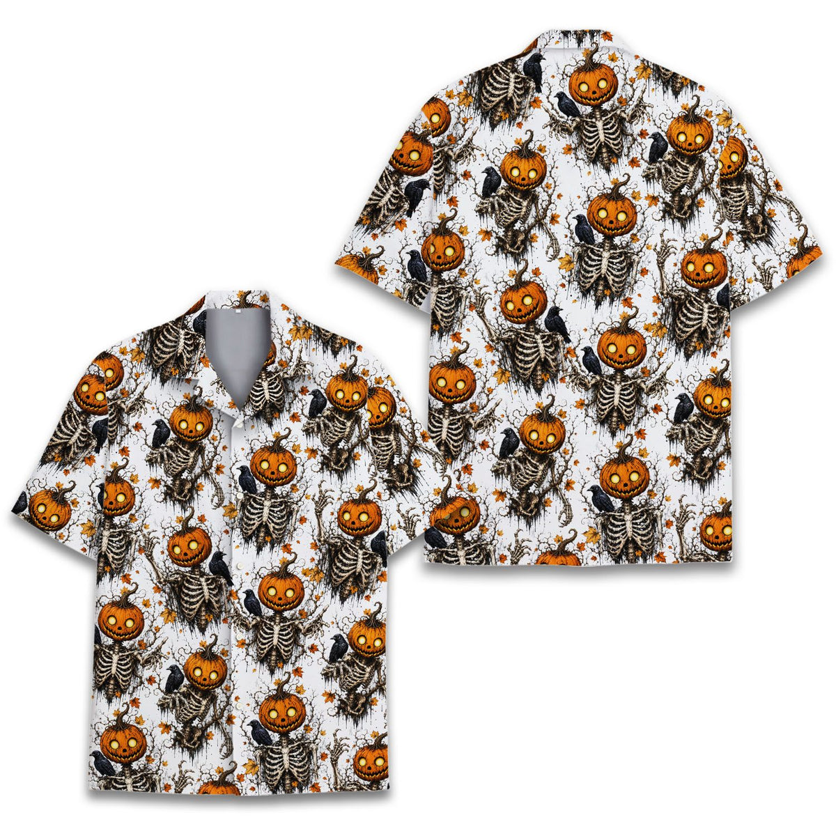 Third lifestyle view showcasing the matching family hawaiian shirts outdoors