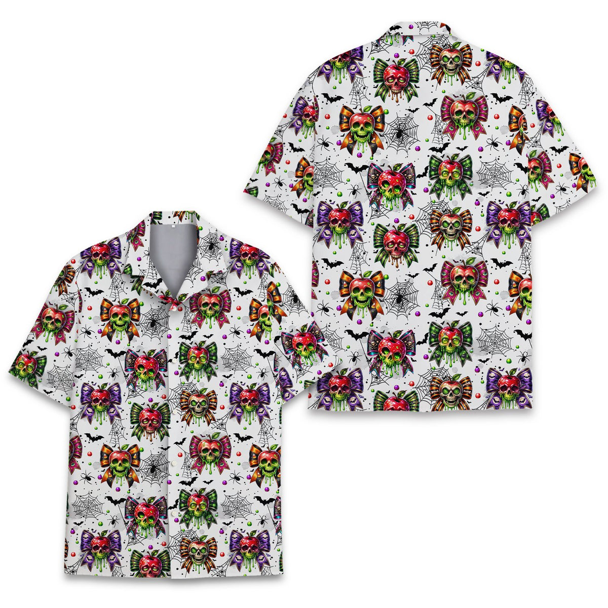 Family hawaiian shirt front detail