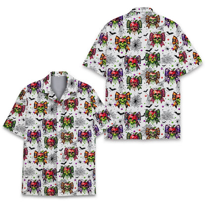 Family hawaiian shirt front detail