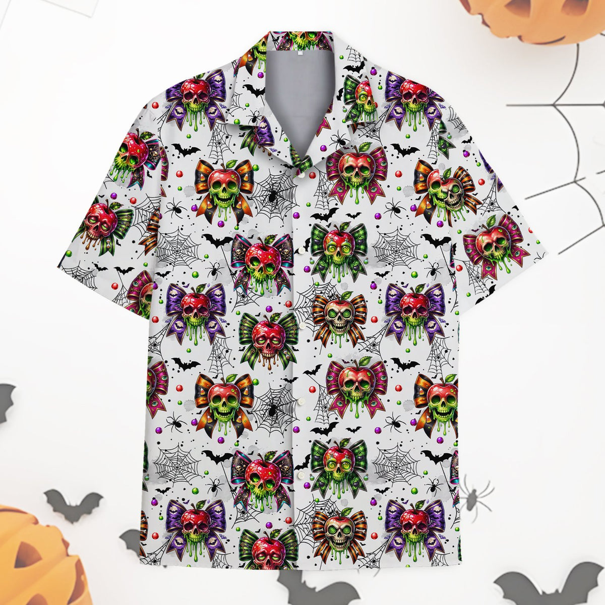 Matching family hawaiian shirts front view
