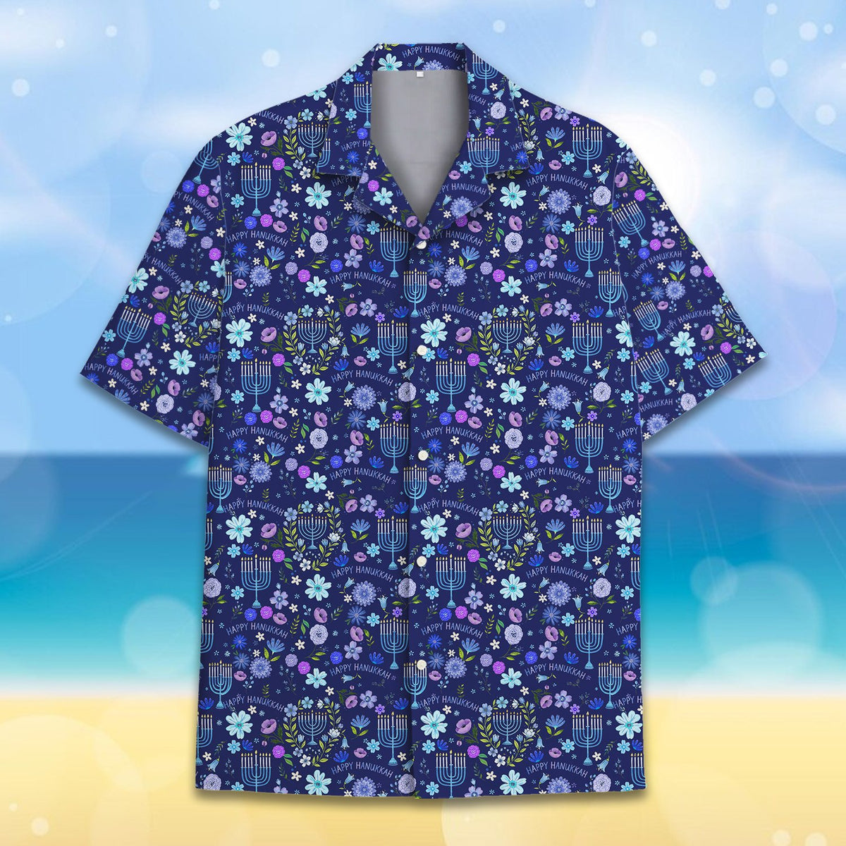Back view of the holiday hawaiian shirt, variant 2