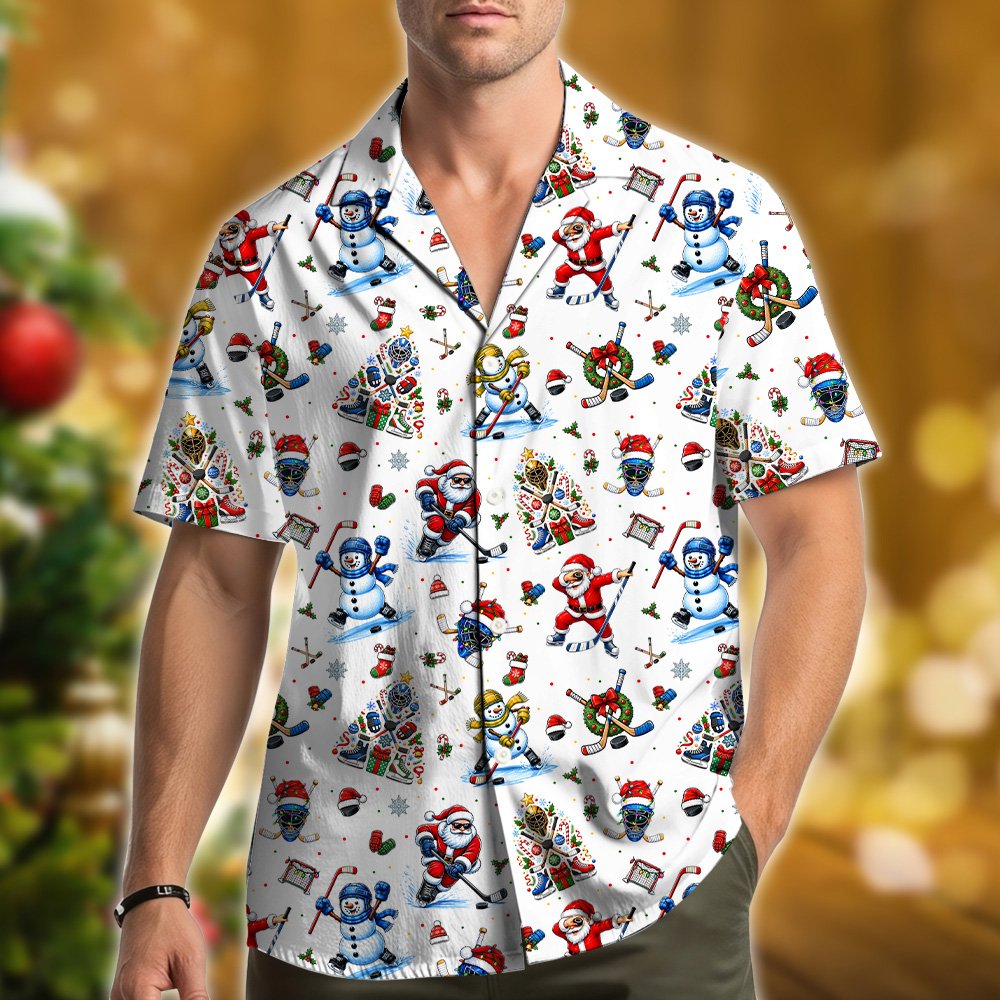 Second lifestyle view featuring the matching family hawaiian shirts