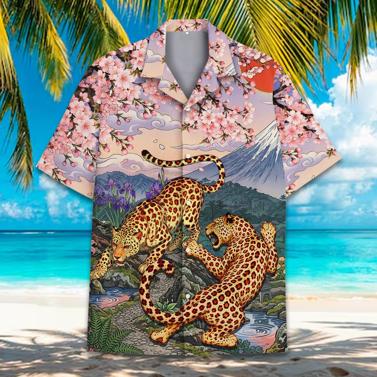 Alternative front view of the japanese art hawaiian top
