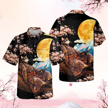 Second detail view highlighting the cherry blossoms and vibrant colors