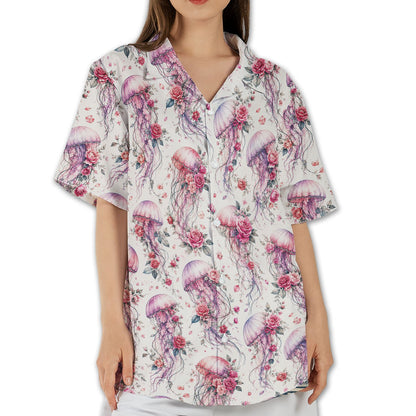 Fifth lifestyle image of the matching family hawaiian shirt outdoors