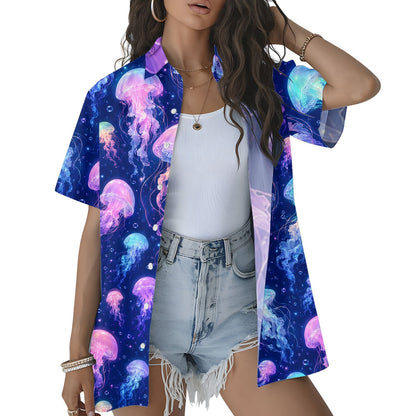 Family matching outfits featuring the glowing jellyfish design
