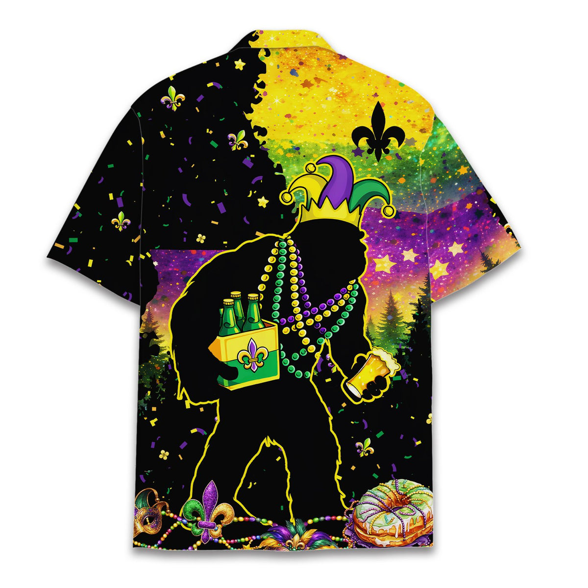 Additional front view showcasing the vibrant green, purple, and gold colors