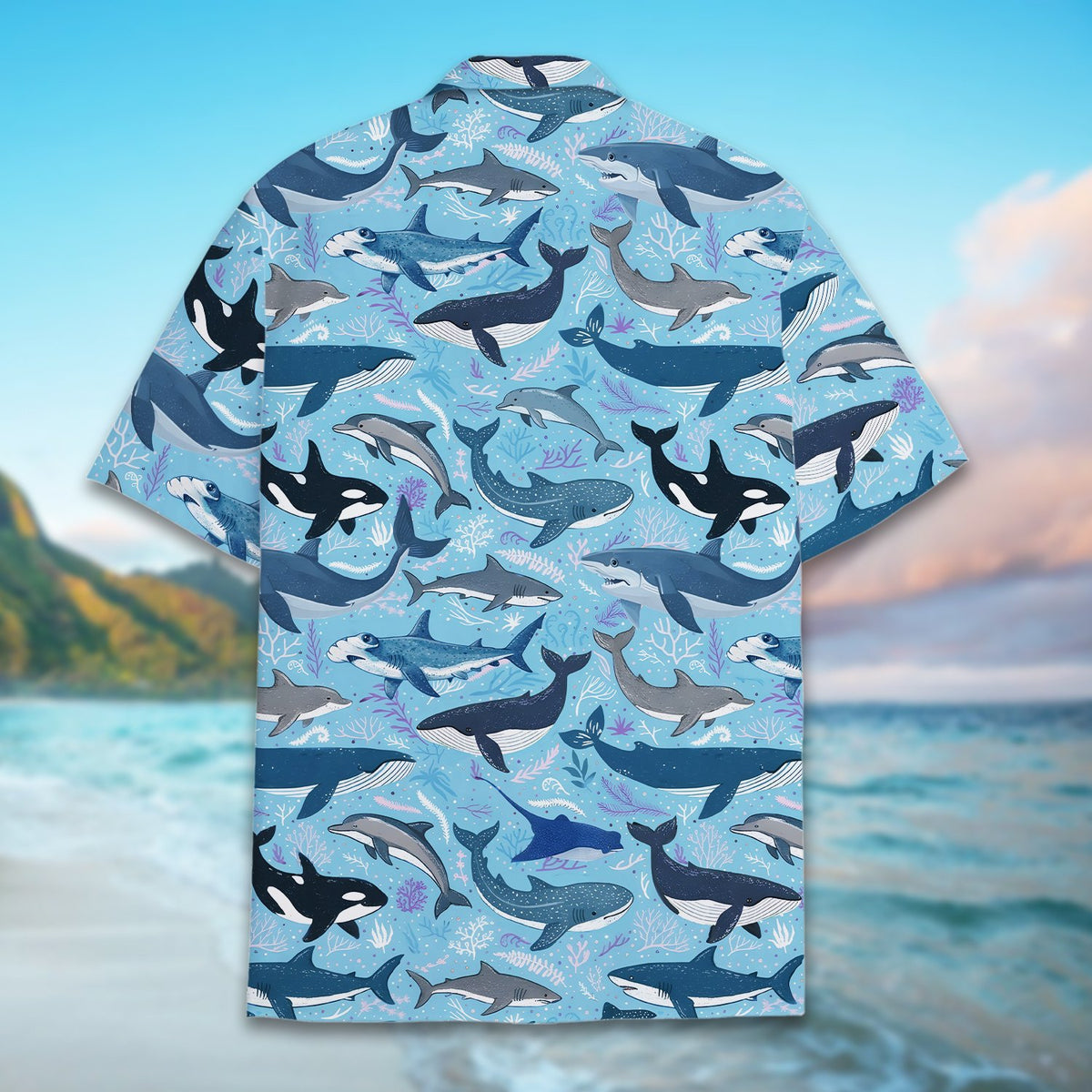 Second back view showing the overall fit and ocean design